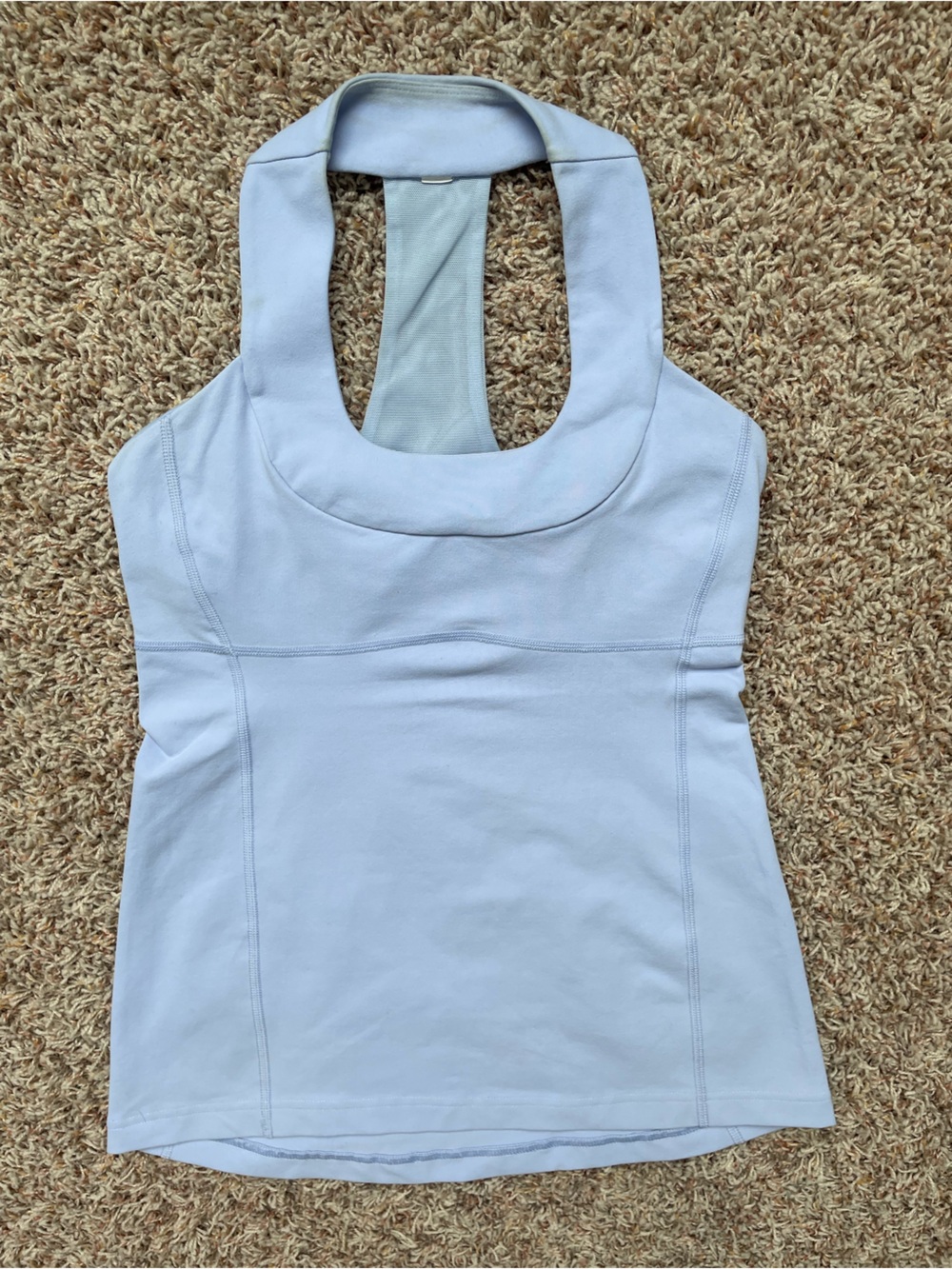 Y2K Lululemon Light Periwinkle Blue Women's Halter Pilates Yoga Tank Top Size S